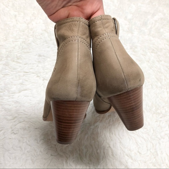 Frye Ash Reina Leather Booties Sz 10 - Picture 10 of 11